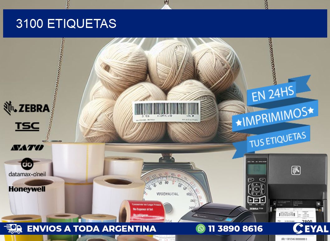 3100 ETIQUETAS