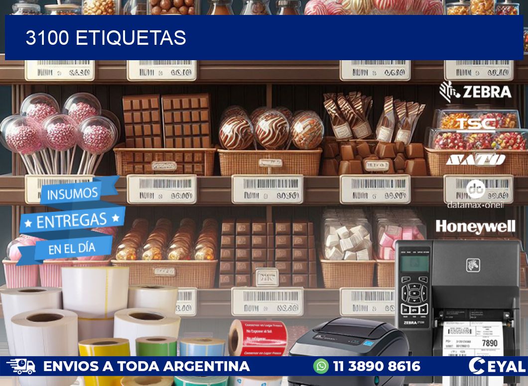 3100 ETIQUETAS
