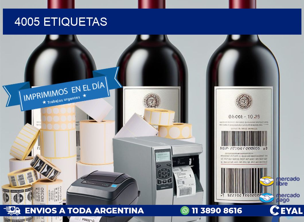 4005 ETIQUETAS