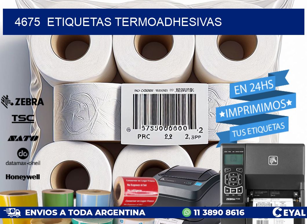 4675  ETIQUETAS TERMOADHESIVAS