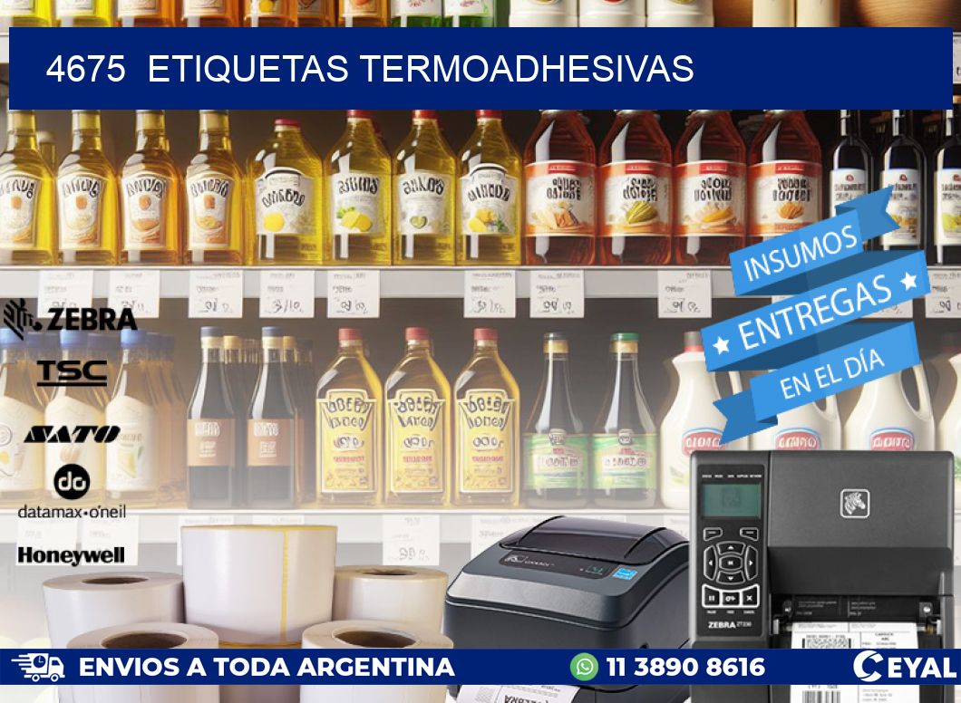 4675  ETIQUETAS TERMOADHESIVAS
