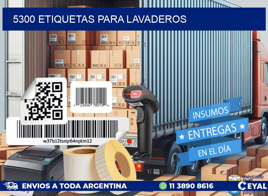 5300 ETIQUETAS PARA LAVADEROS