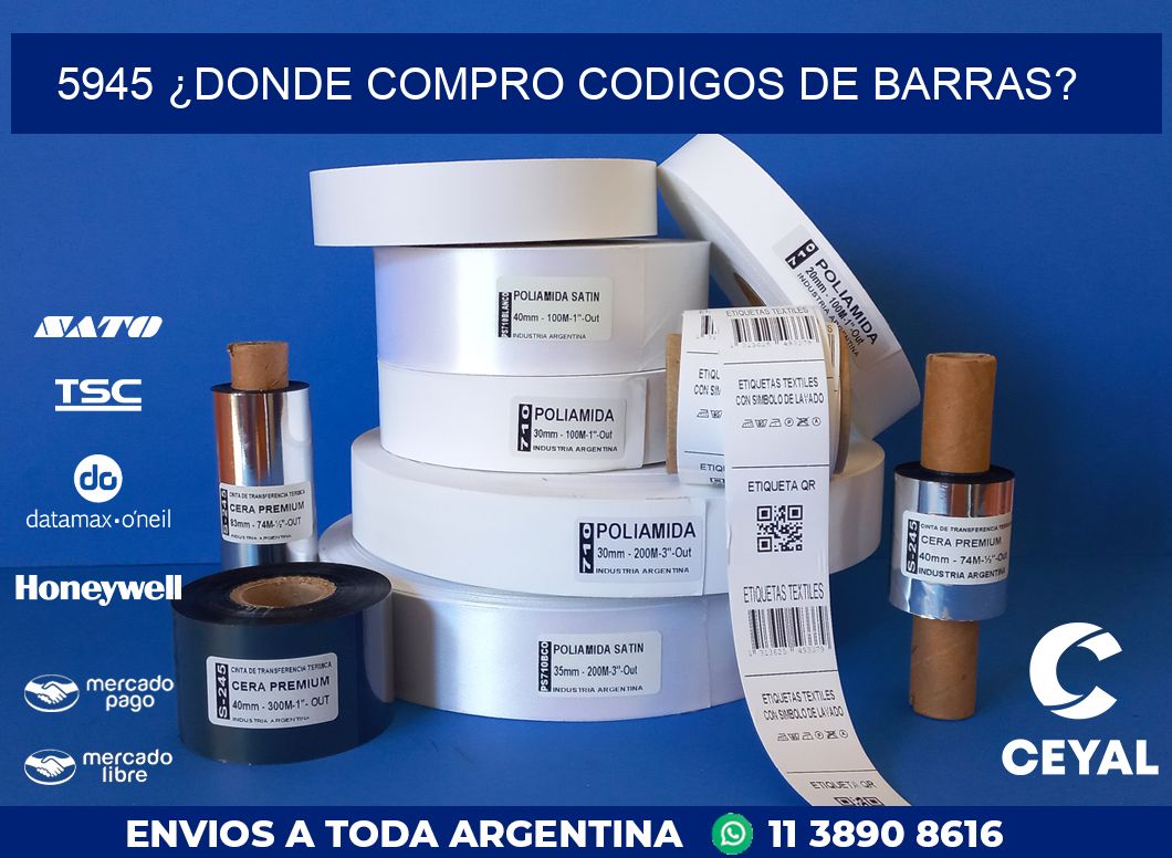 5945 ¿DONDE COMPRO CODIGOS DE BARRAS?