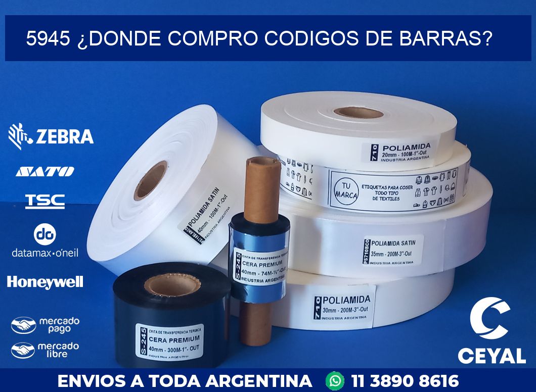 5945 ¿DONDE COMPRO CODIGOS DE BARRAS?