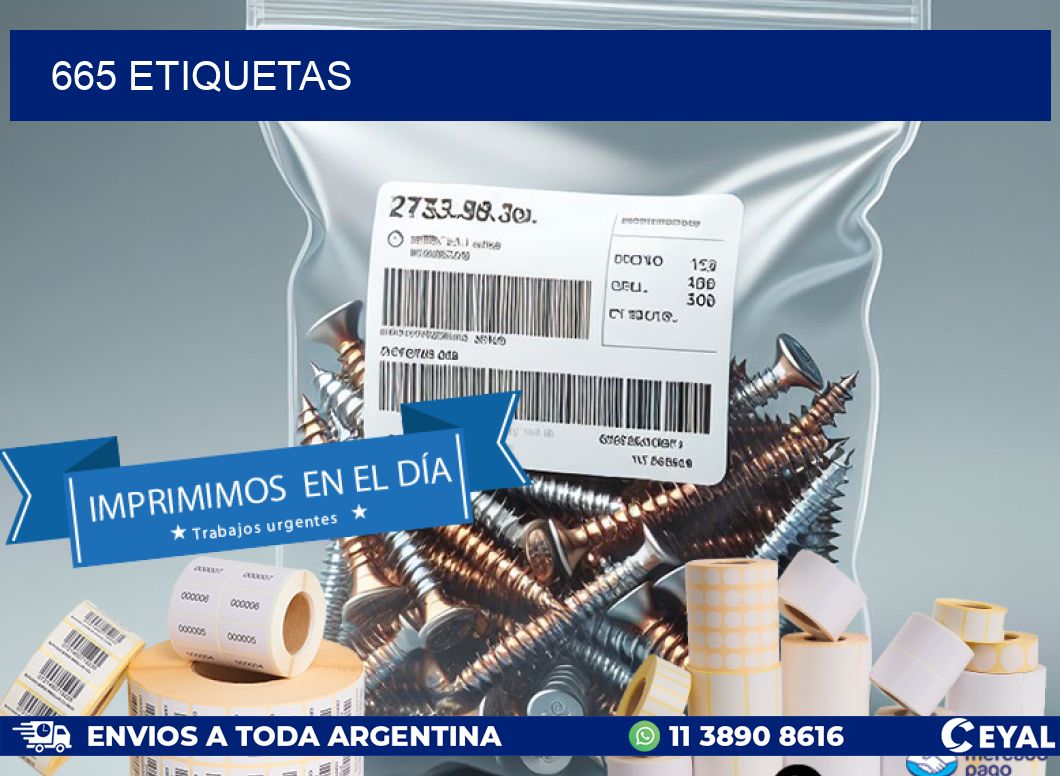 665 ETIQUETAS