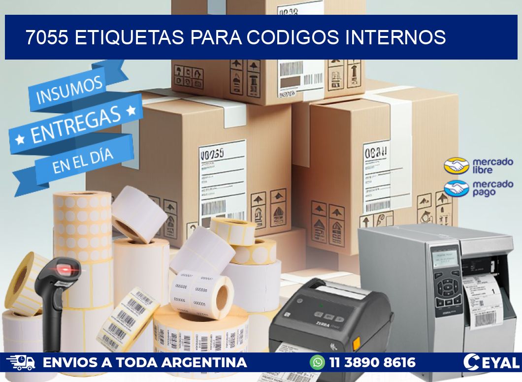 7055 ETIQUETAS PARA CODIGOS INTERNOS