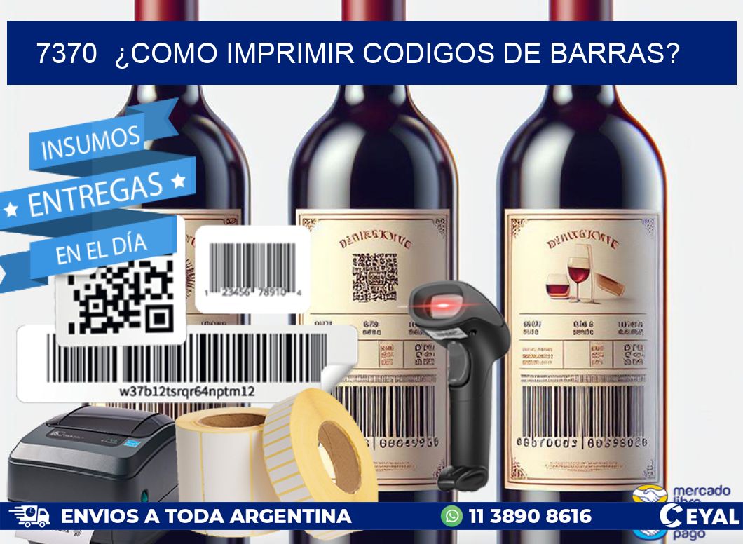 7370 ¿COMO IMPRIMIR CODIGOS DE BARRAS?