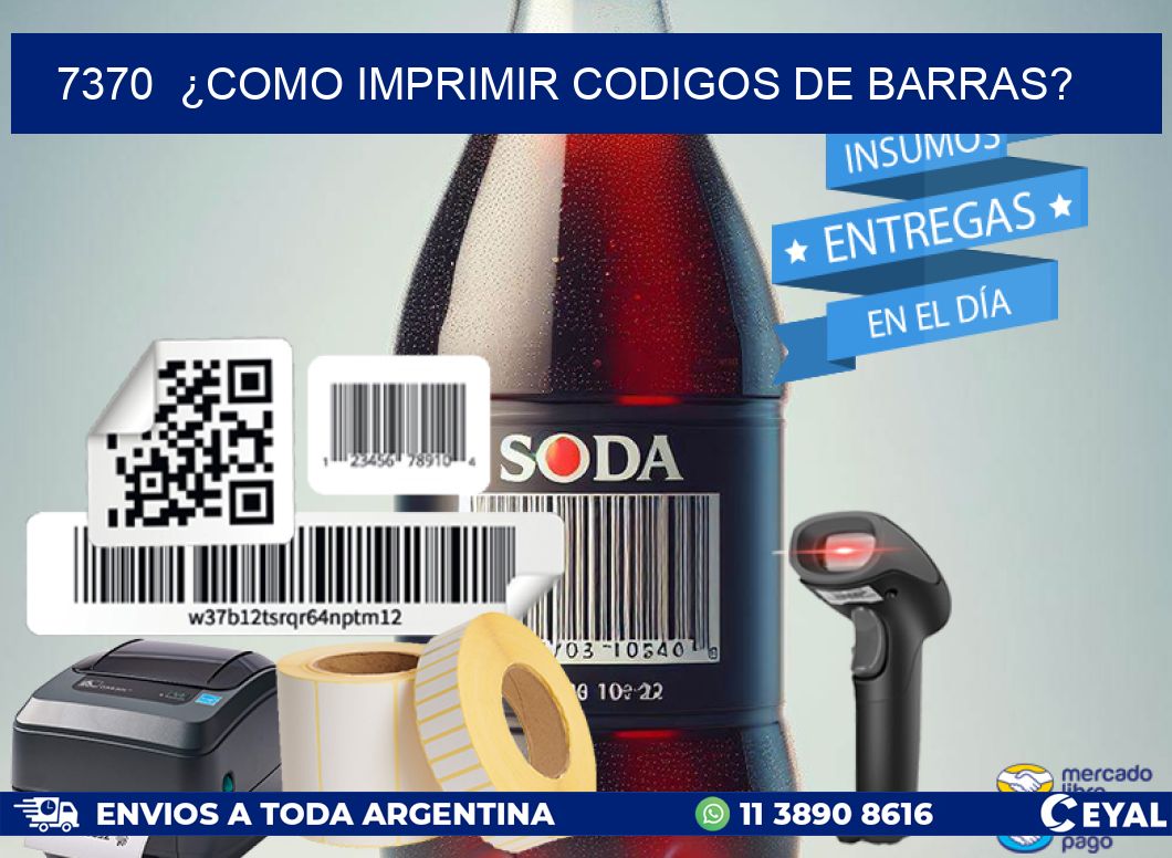 7370 ¿COMO IMPRIMIR CODIGOS DE BARRAS?