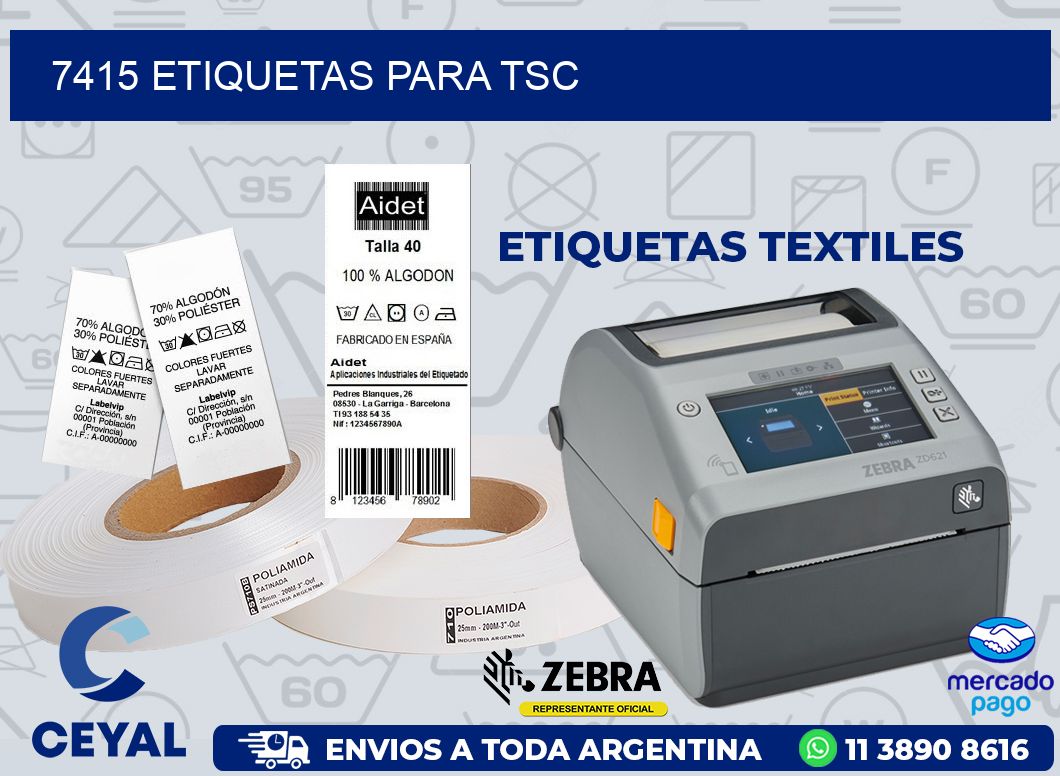 7415 ETIQUETAS PARA TSC