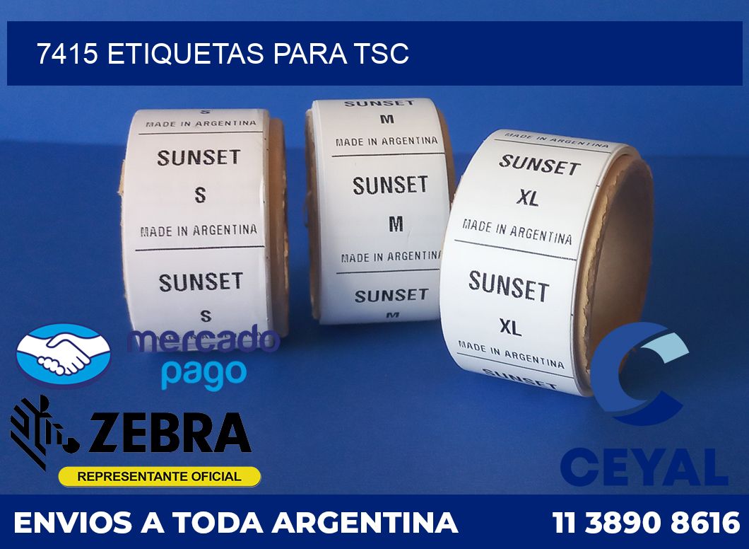 7415 ETIQUETAS PARA TSC