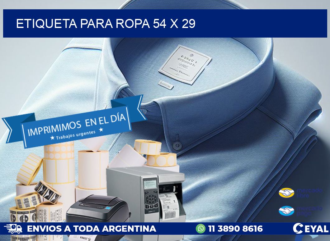 ETIQUETA PARA ROPA 54 x 29