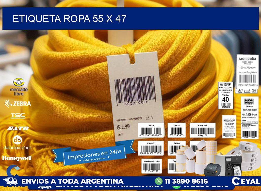 ETIQUETA ROPA 55 x 47