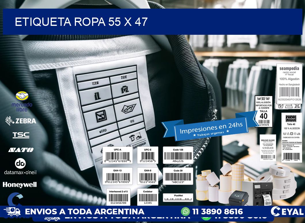 ETIQUETA ROPA 55 x 47