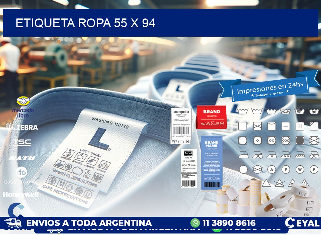 ETIQUETA ROPA 55 x 94
