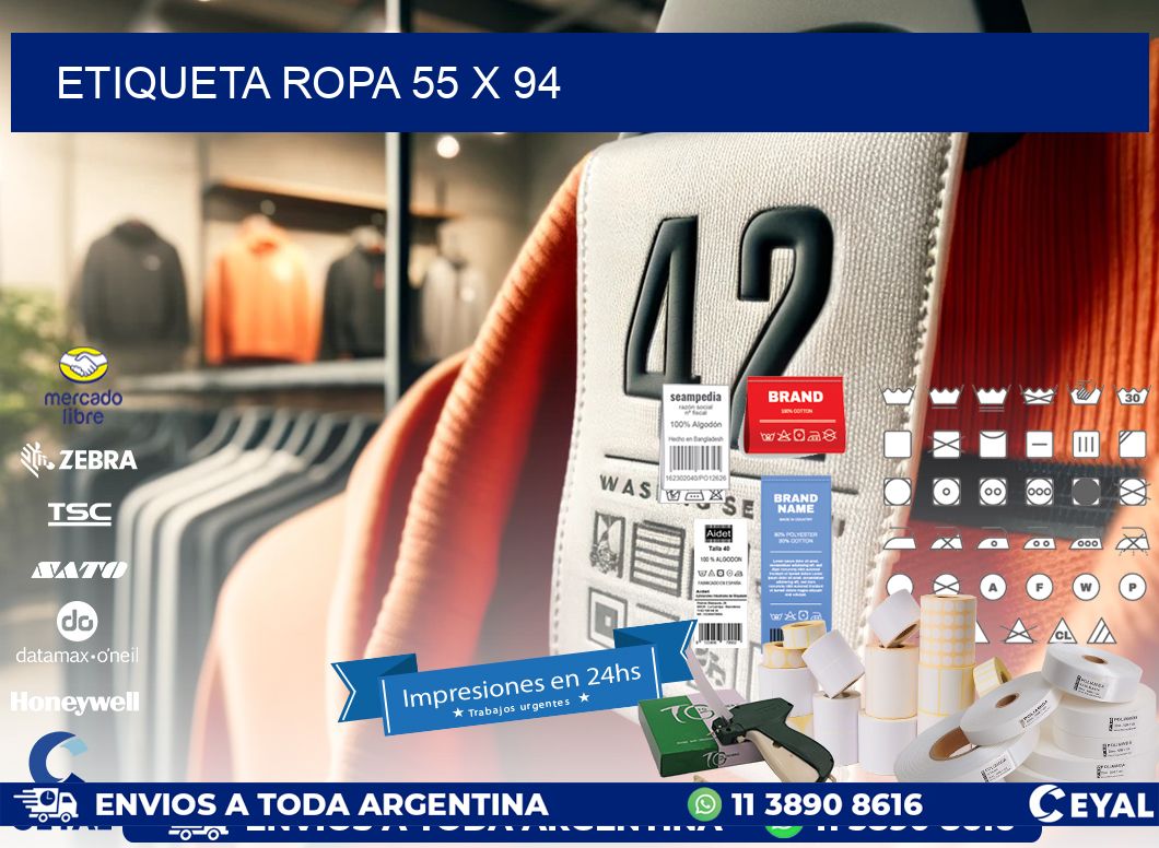 ETIQUETA ROPA 55 x 94