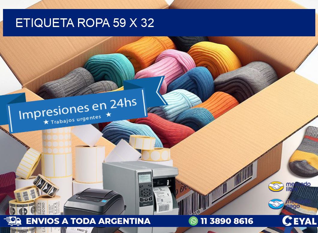 ETIQUETA ROPA 59 x 32