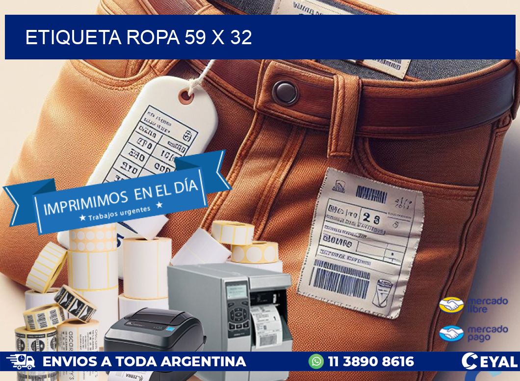 ETIQUETA ROPA 59 x 32