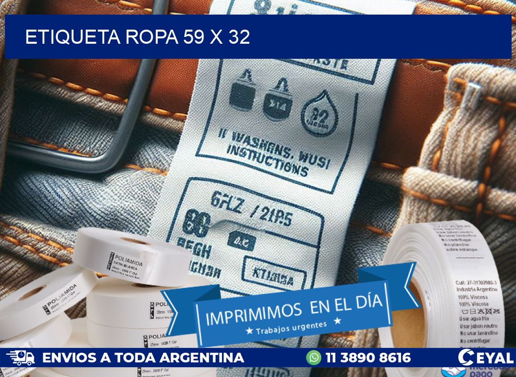ETIQUETA ROPA 59 x 32