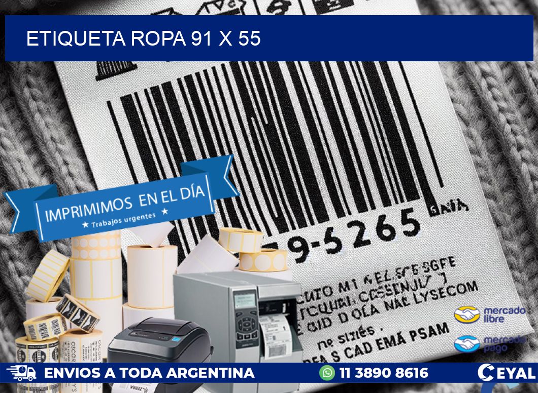 ETIQUETA ROPA 91 x 55