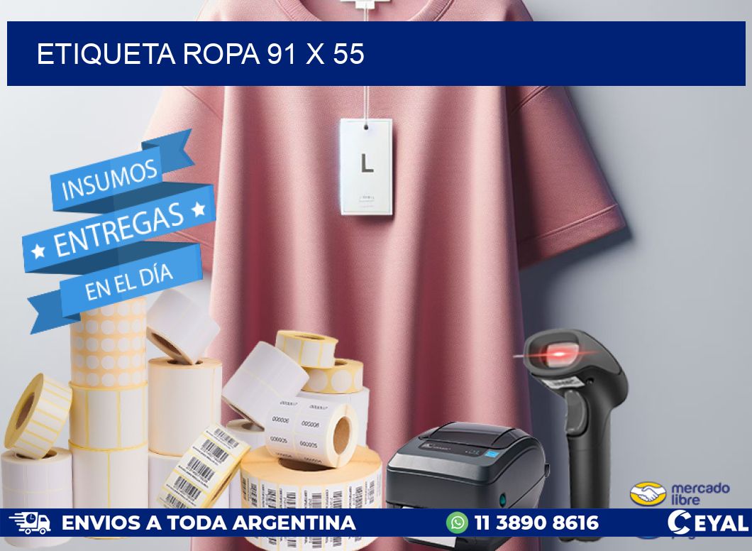 ETIQUETA ROPA 91 x 55