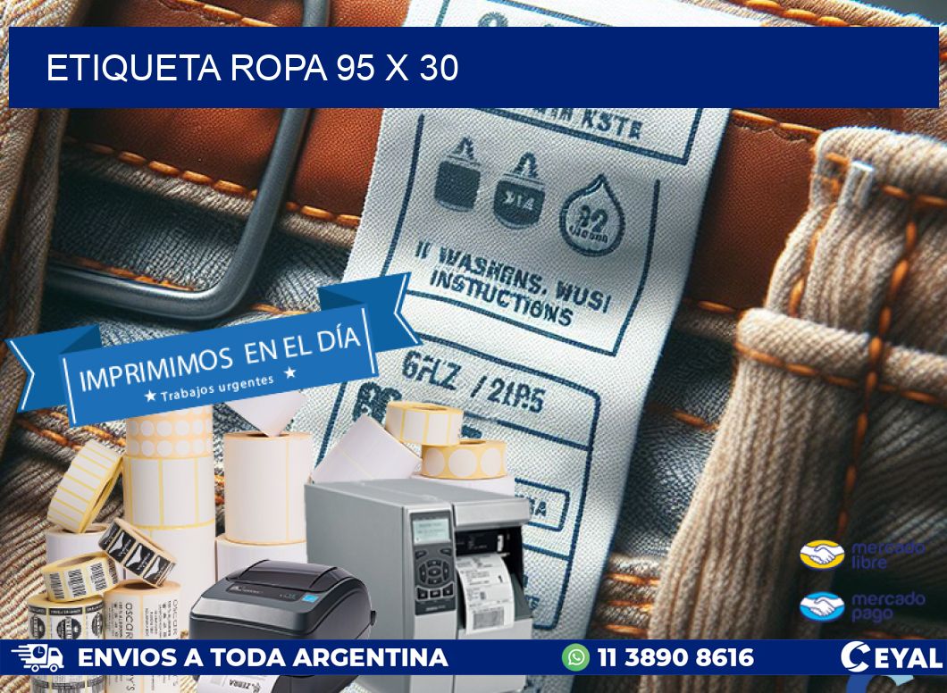 ETIQUETA ROPA 95 x 30