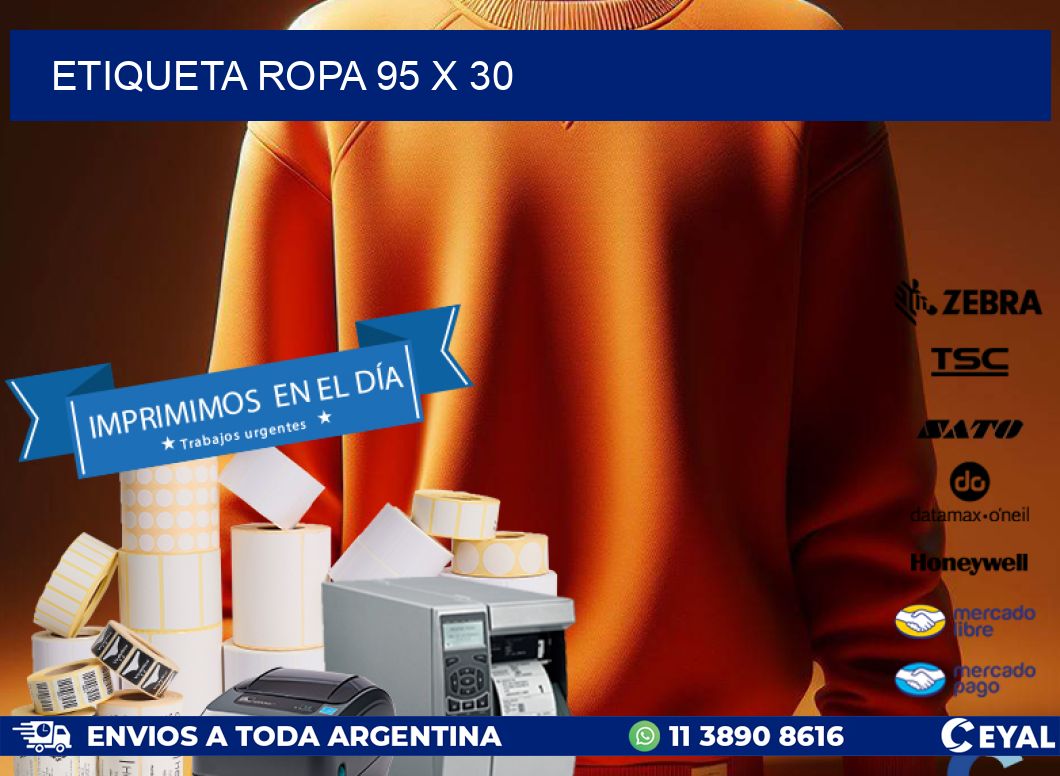 ETIQUETA ROPA 95 x 30