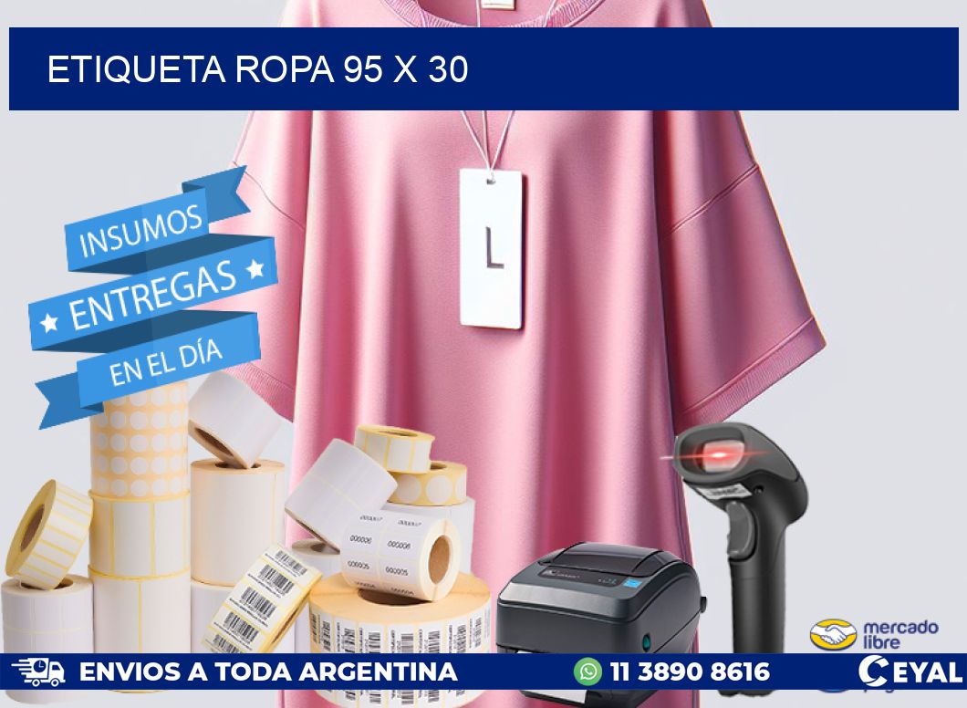 ETIQUETA ROPA 95 x 30