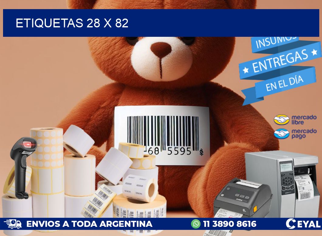 ETIQUETAS 28 x 82