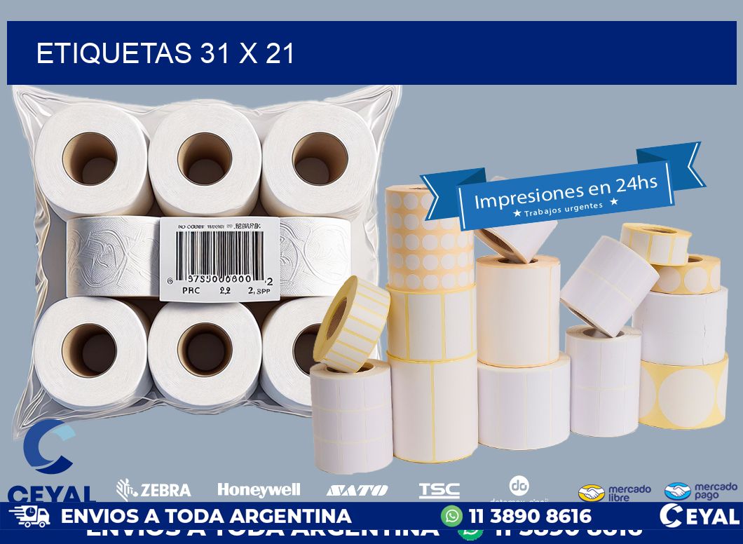 ETIQUETAS 31 x 21