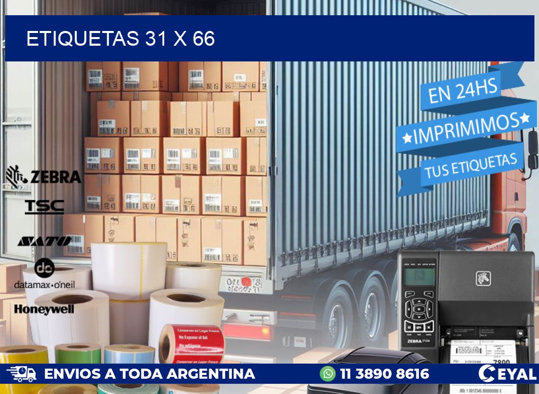 ETIQUETAS 31 x 66