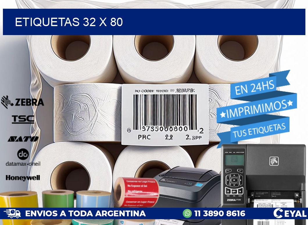 ETIQUETAS 32 x 80