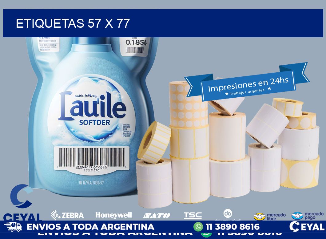 ETIQUETAS 57 x 77