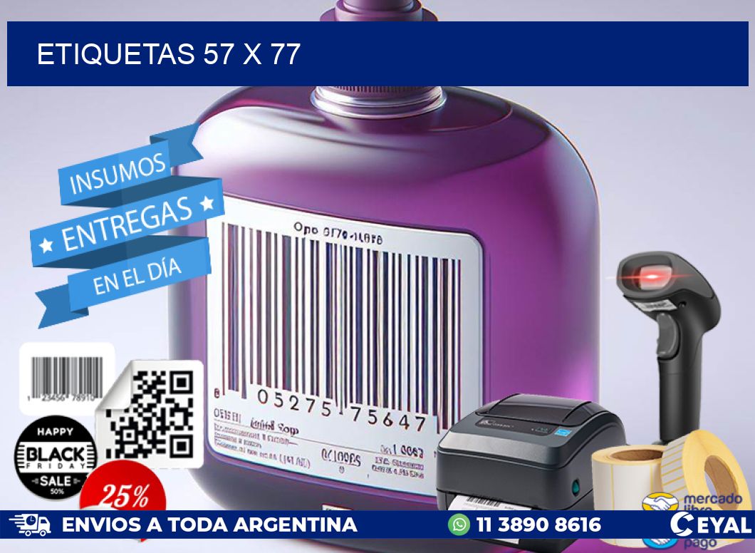 ETIQUETAS 57 x 77