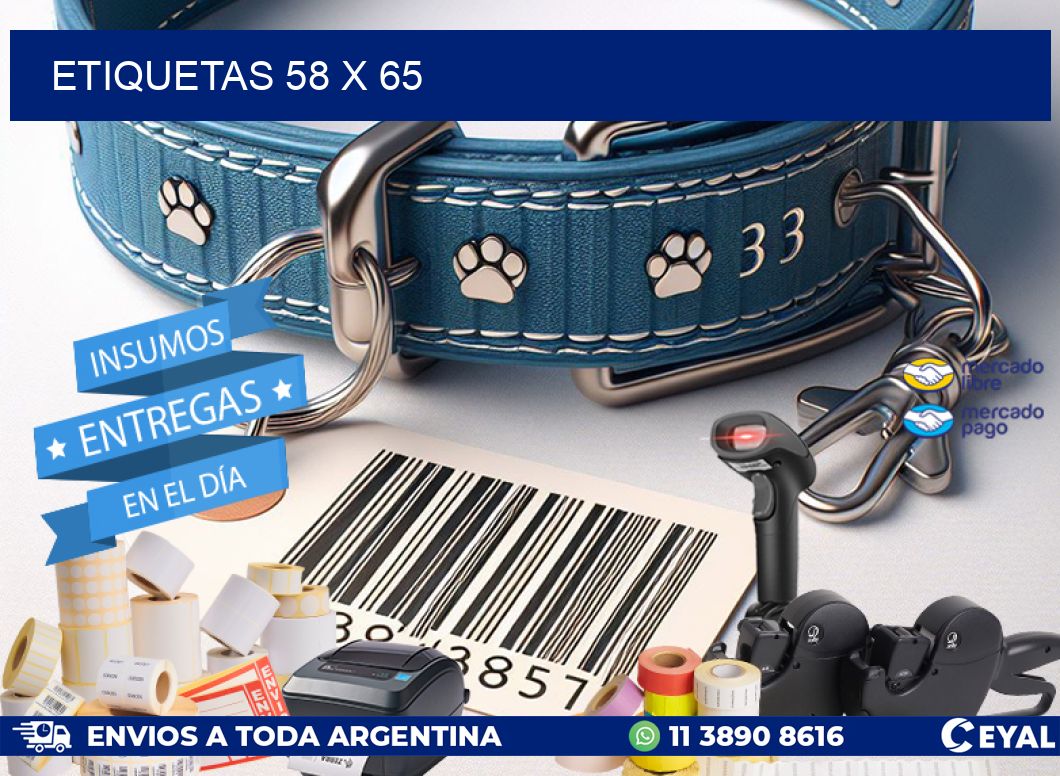ETIQUETAS 58 x 65