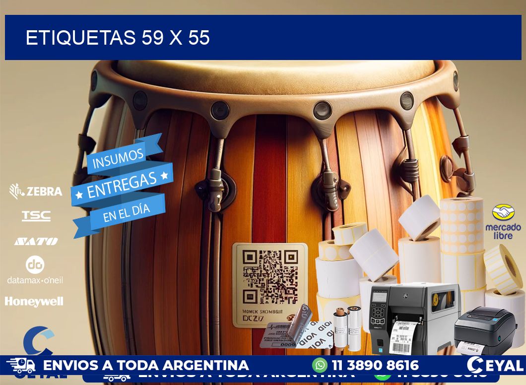 ETIQUETAS 59 x 55