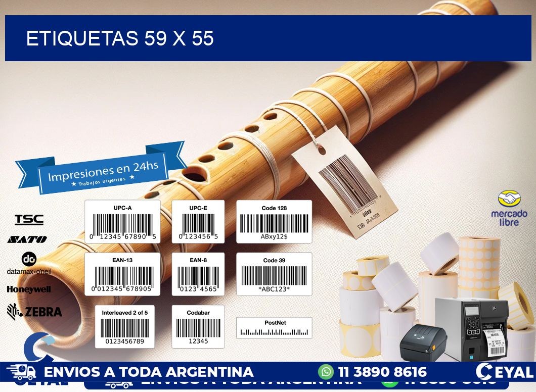 ETIQUETAS 59 x 55