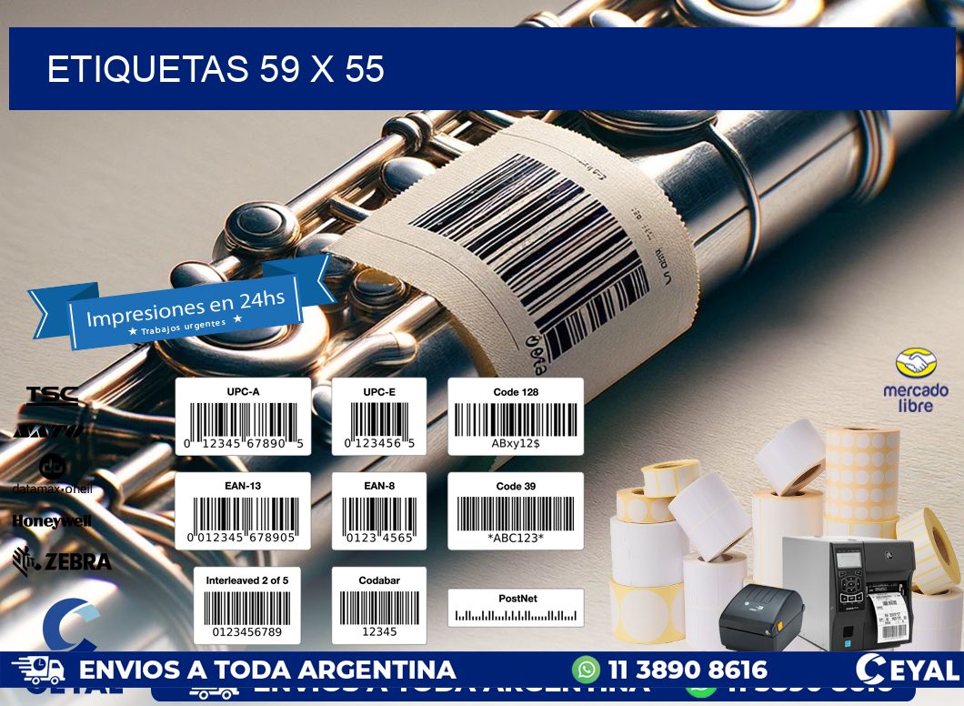 ETIQUETAS 59 x 55