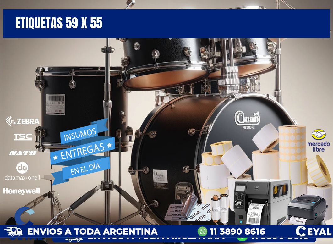 ETIQUETAS 59 x 55