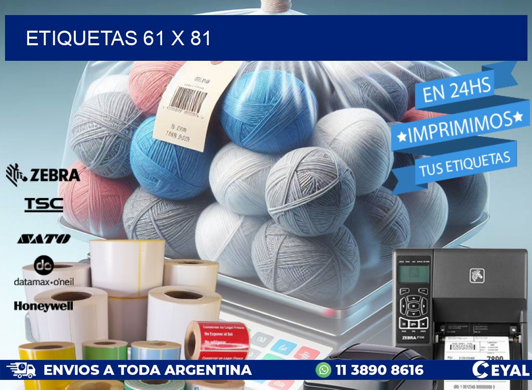 ETIQUETAS 61 x 81