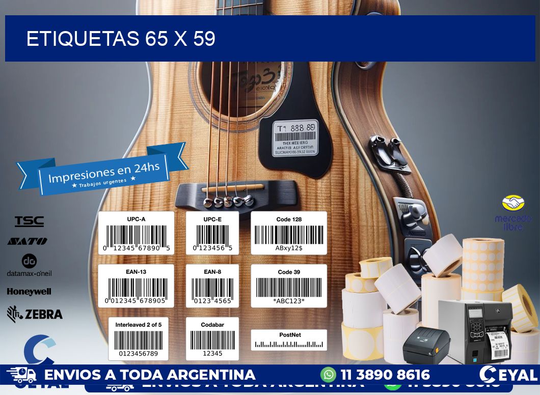 ETIQUETAS 65 x 59