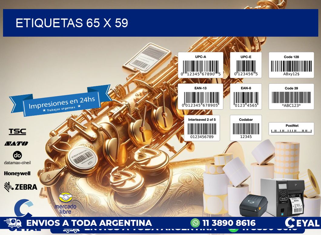 ETIQUETAS 65 x 59