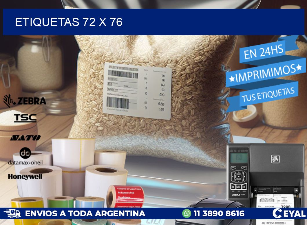 ETIQUETAS 72 x 76