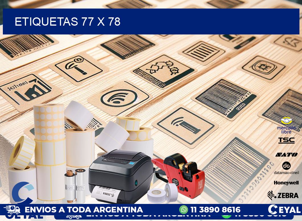 ETIQUETAS 77 x 78