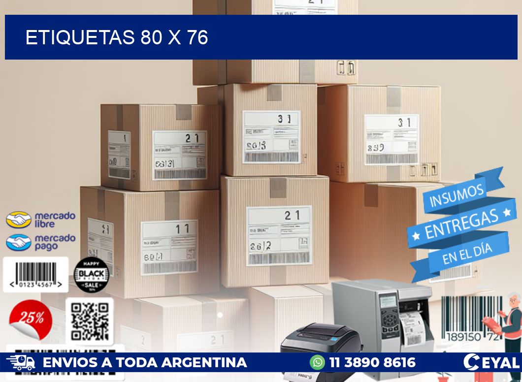 ETIQUETAS 80 x 76
