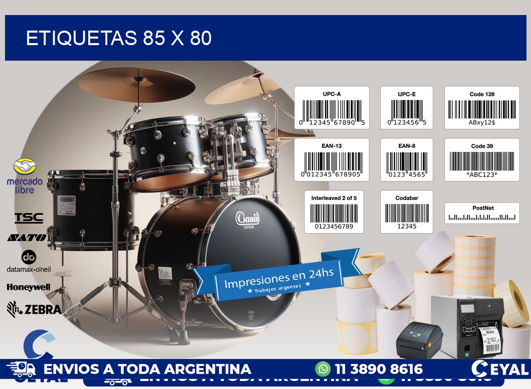 ETIQUETAS 85 x 80