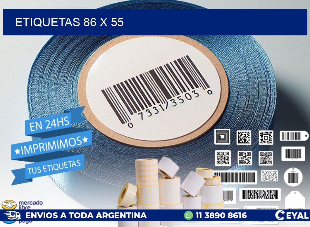 ETIQUETAS 86 x 55
