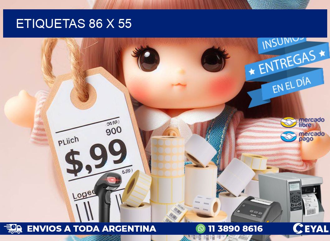 ETIQUETAS 86 x 55