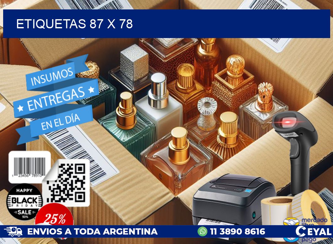 ETIQUETAS 87 x 78