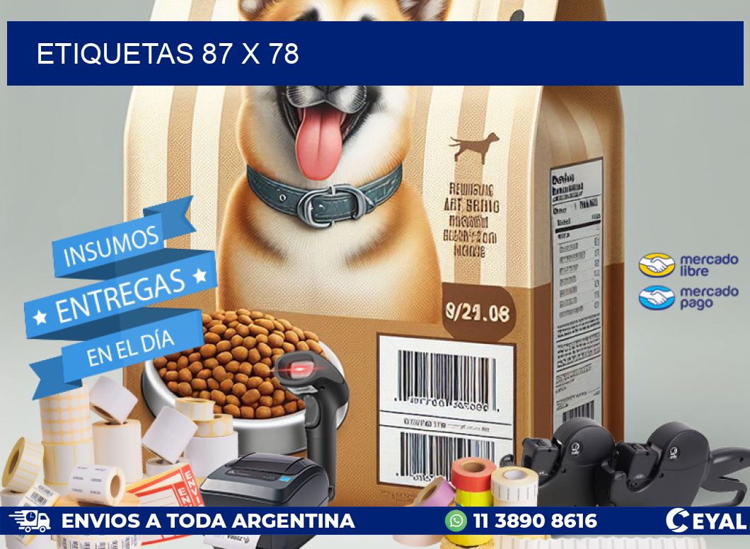 ETIQUETAS 87 x 78