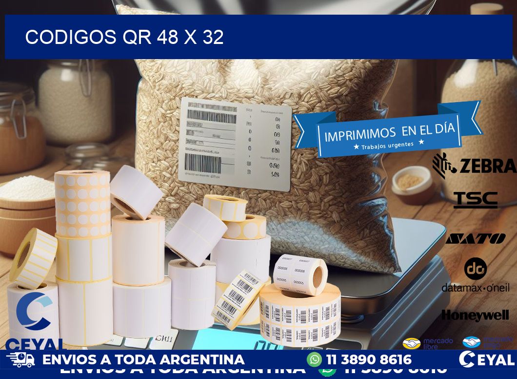 CODIGOS QR 48 x 32